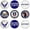 Air Force, variant on PinMart’s Officially Licensed United States Veteran Air Force Bundle Pack of 9 Golf Ball Markers - Golf Accessories for Men and Women - Magnetic Veteran Golf Ball Markers Set of 9 Markers