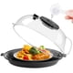 thumbnail image 1 of Tapa Para Salpicaduras De Microondas Para Alimentos, 10,2 Pulgadas, Con Vaporizador De Agua, Transparente, Protector Contra Salpicaduras Para Microondas, Tapa Para Cocina Con Plato, Plato, Plato, Cubi, 1 of 5