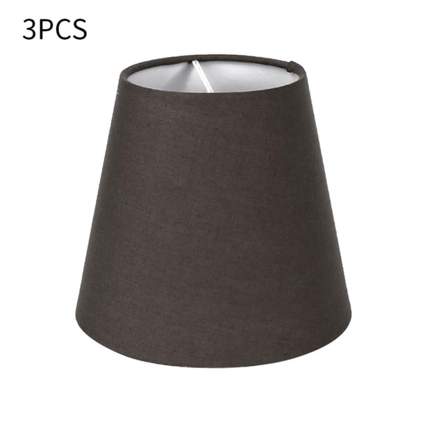 Naiovety Pantalla de lámpara de tela negra, 3 uds., pantalla de burbuja artesanal para , luz de suelo, iluminación colgante Iluminación novedosa marrón