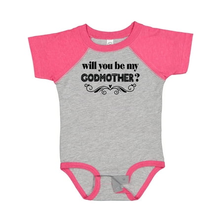 

Inktastic Will You Be My Godmother Proposal Gift Baby Boy or Baby Girl Bodysuit