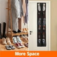 thumbnail image 4 of asddcavvf Door Hanging Shoe Storage Bag 12 Mesh Pockets Hanging Shoe Rack Holder Behind The Door With 2 Metal Hook Doors, 4 of 8