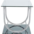 thumbnail image 3 of JERFIT Chrome End Table with Glass Top, Modern U-Shaped Side Table for Living Room, Bedroom, Office, 3 of 7