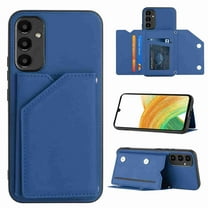 Dteck Wallet Case for Samsung Galaxy A54 5G,Slim Lightweight PU Leather Flip Folio Purse Stand Phone Cover with Card Holder Slots Magnetic Closure Soft Silicone Bumper Case,Blue