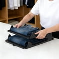 thumbnail image 5 of Creatine Stackable Closet Organizer For Shirts And Garments Folding Boards With Shelf Dividers Maximize Vertical Drawer Storage Wrinkles, 5 of 5