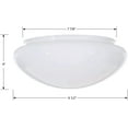 thumbnail image 2 of B&P Lamp® Medium Mushroom, White Glass Shade, 7-7/8 Inch Lip Fitter for Flush Mount Ceiling Fixtures with Set Screws, 9-1/2 Inch Max Diameter, 2 of 5
