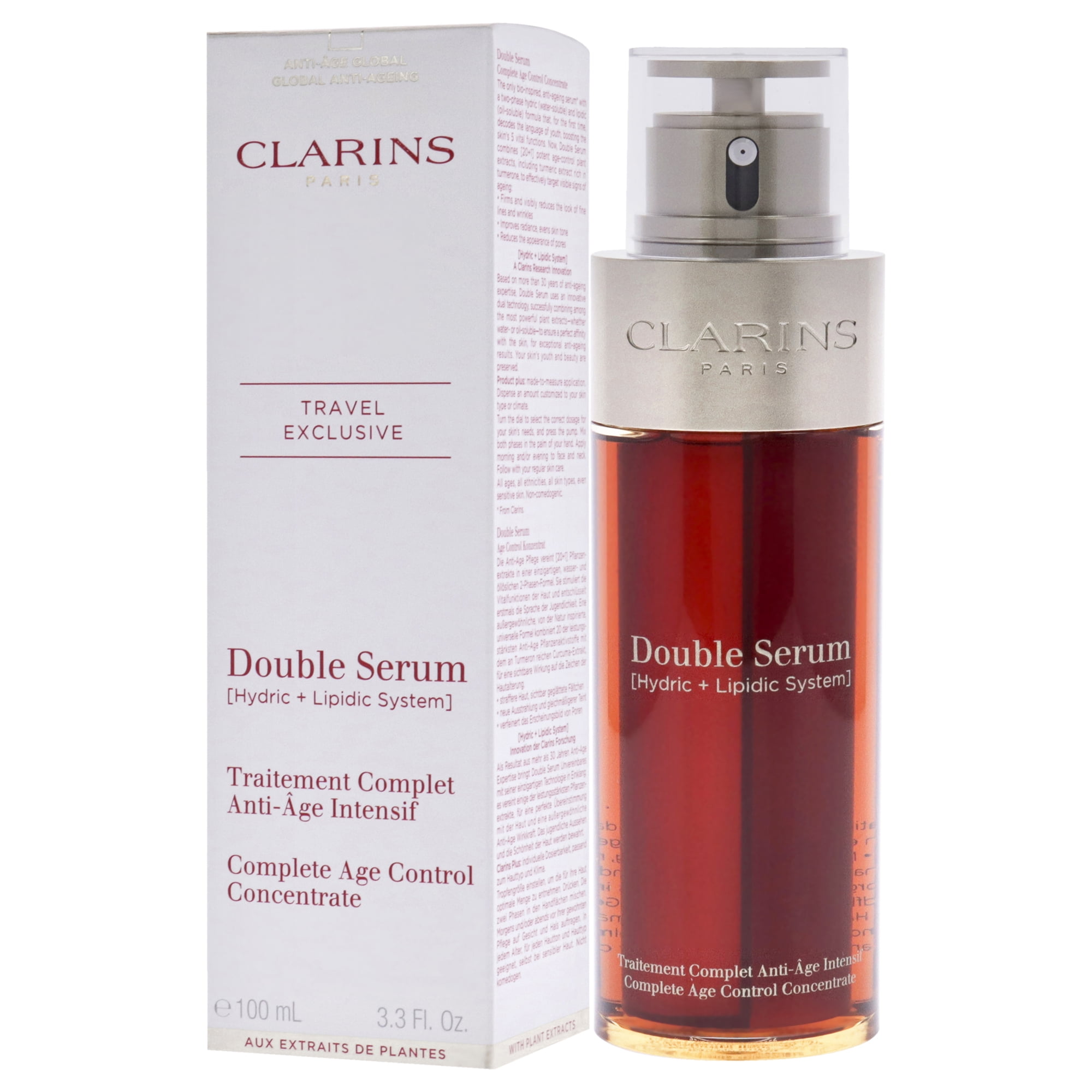 Clarins Double Serum Complete Age Control Concentrate , 3.3 oz Serum