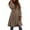 Brown, variant on Winter Long Blend Overcoat Thickened Plus Size Double Trench Jacket With Belt For Cold Weather Fashion Outerwear winter clothing for women