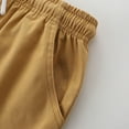 thumbnail image 5 of Ougyinr Littler Boys Shorts Kids Toddler Boys Summer Cotton Shorts with Drawstring Casual Elastic Waist Shorts with Pocket, 5 of 9
