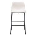 thumbnail image 4 of ZUO Smart Bar Chair (Set of 2) Distressed White, 4 of 11