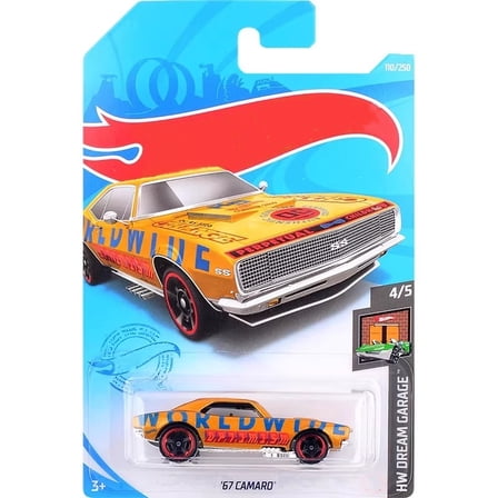 HW 2021 67 Camaro (Yellow) HW Dream Garage