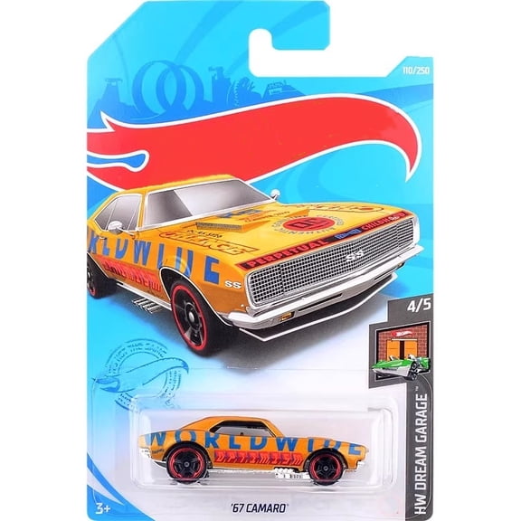 HW 2021 67 Camaro (Yellow) HW Dream Garage