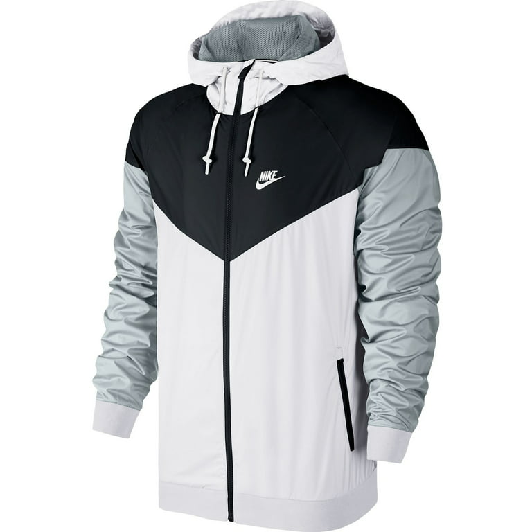 Sportswear Windrunner Men's Hooded Jacket White/Black/Wolf Grey 727324-101 - Walmart.com