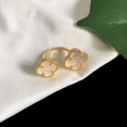 thumbnail image 1 of Van Cleef Anillo De Doble Flor De Trébol De Cuatro Hojas Chapado En Oro De 18 Quilates VCA, 1 of 4