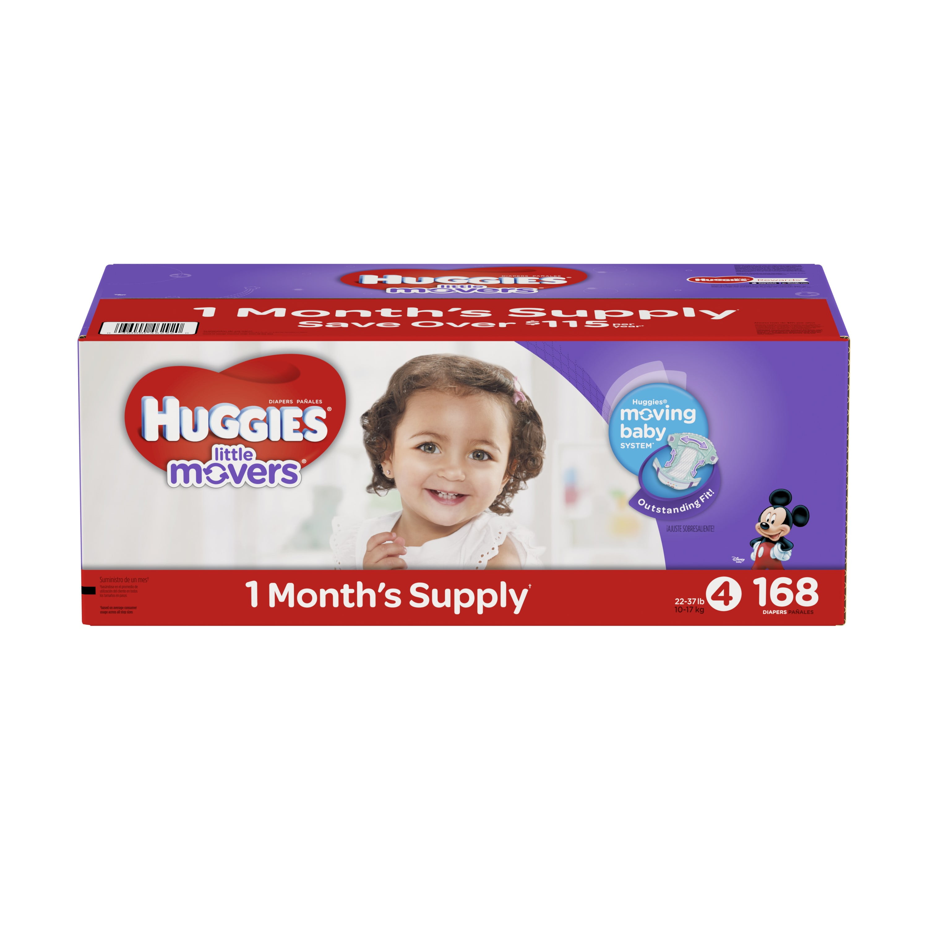 walmart little movers size 4