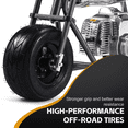 thumbnail image 3 of TOXOZERS Mini Bike,50cc Gas-Powered Mini Dirt Bike with Extra-Wide Seat,Perfect Gift for Kids 8+,25 MPH & 180 LBS Capacity,Black, 3 of 8