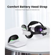 Beboncool Magnetic Head Strap for Meta Quest 2/3/3S with 2*10000mAh Larger Battery,MQ5005