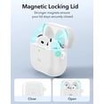 thumbnail image 4 of Funda para AirPods 4 ESR con protección total contra caídas y mosquetón, color blanco, 4 of 9
