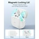 thumbnail image 4 of Funda para AirPods 4 ESR con protección total contra caídas y mosquetón, color blanco, 4 of 9