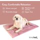 thumbnail image 3 of Dog Crate Pad, Soft Velvet, Reversible Bed Mat, Machine Washable Kennel Pad for Pets up to 15 lbs, Mattress for Cozy Sleeping, 20” x 15” x 1” (Pink, Small), 3 of 5