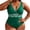 #0276-Green, variant on Betivan Women's Plus Size Bathing Suit Solid Color Ruched Chest Sling Conservative One-Piece Stretchy Quick Dry UPF 50+ Sun Protection Beach Pool Snorkeling Paddleboarding Resort