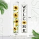 thumbnail image 2 of Banderas colgantes de bienvenida con diseño de girasoles, para primavera, porche, verano, puerta, Acción de Gracias, puerta principal, jardín, casa, patio, decoraciones de fiesta con girasoles., 2 of 7