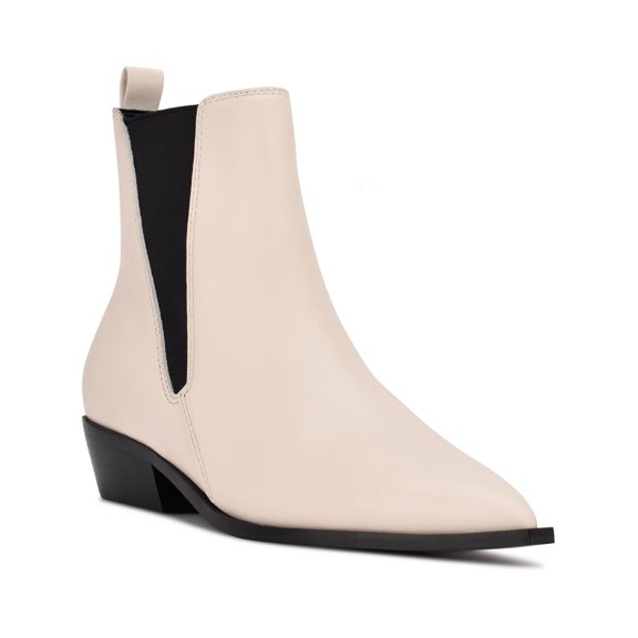 Nine West Womens Danzy Leather Dressy Chelsea Boots