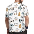 thumbnail image 2 of Wukai Puppy Print Men's Short-Sleeved Mesh T-Shirt,Quick-Dry Short Sleeve Workout T-Shirt-, 2 of 8