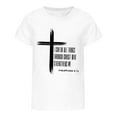 thumbnail image 3 of XEGLSBU Girls T Shirts Size 14-16 Cotton Kids Graphic Short Sleeve T Shirt Unisex Casual Tee with Print for Boys and Girls Comfortable Playwear White Size 3-4 Years, 3 of 4