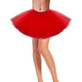 thumbnail image 1 of Falda tutú para adolescentes y adultos, falda tutú de tul elástica para mujer, tutú corto de Ballet para baile, disfraz de Halloween y Navidad, 1 of 3
