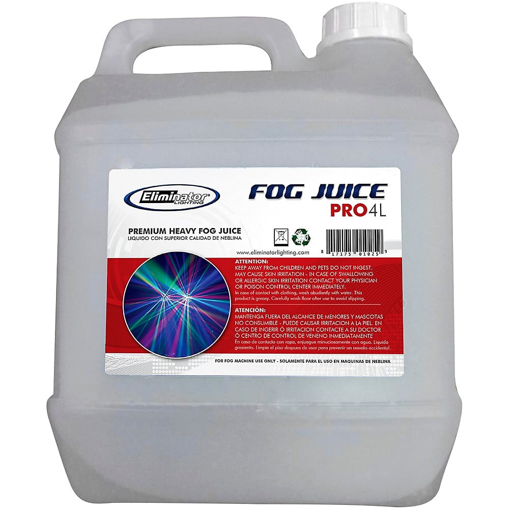 Eliminator Lighting Eco Fog Juice, 4Liter Jug, Standard