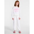 thumbnail image 2 of Wonder Nation Girls Fleece Jogger, Sizes 4-18 & Plus, 2 of 7