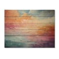 thumbnail image 3 of Designart "Clouds Whispering Clouds composition II" Landscapes Print on Natural Pine Wood, 3 of 5