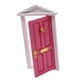 thumbnail image 2 of Decoración de puerta en miniatura de madera multiusos a escala 1/12 para casas de muñecas y dormitorios. Rosa roja, 2 of 8