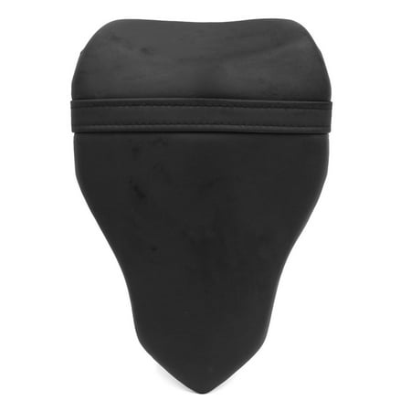 Black Faux Leather Motorcycle Pillion Cushion Passenger Rear  Pad for