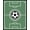 Green, Pattern 2, variant on Design&I 6'x9' Washable Area Rug Markings Goal Frame Border Door Center Striped Soccer Field Motif Playful for Queen Size Bedroom, Under Bed, Sleek Flatweave Pet Friendly