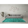 thumbnail image 3 of Ahgly Company Indoor Rectangle Persian Turquoise Blue Traditional Area Rugs, 2' x 4', 3 of 4