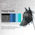 thumbnail image 6 of Harrison Howard CareMaster Pro Luminous Horse Fly Mask Standard with Ears Flamingo (M; Cob), 6 of 7