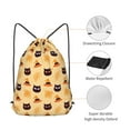 thumbnail image 5 of XMXT Waterproof Gym Bag, Halloween Hat Cat Print Drawstring Backpack for Men, s, 5 of 8
