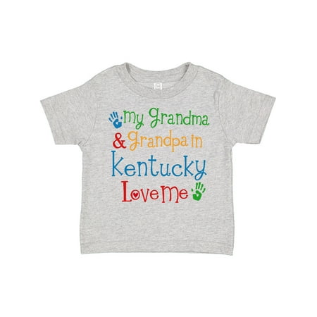 

Inktastic Kentucky Grandma Grandpa Loves Me Gift Toddler Boy or Toddler Girl T-Shirt