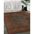 thumbnail image 2 of Ahgly Company Indoor Rectangle Abstract Saffron Red Abstract Area Rugs, 5' x 7', 2 of 6