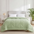 thumbnail image 2 of WISHEAD Full Comforter Duvet Insert, Reversible Quilted with Corner Tabs, Ultra Soft for All Season, Hotel Down Alternative Cooling Breathable Bedding, Machine Washable (Green, 82" x 86"), 2 of 8