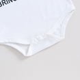 thumbnail image 6 of Bagilaanoe Newborn Baby Girl Boy Rompers Letters Print Short Sleeve Bodysuits 3M 6M 9M 12M Infant Casual One Piece Short Jumpsuit, 6 of 7