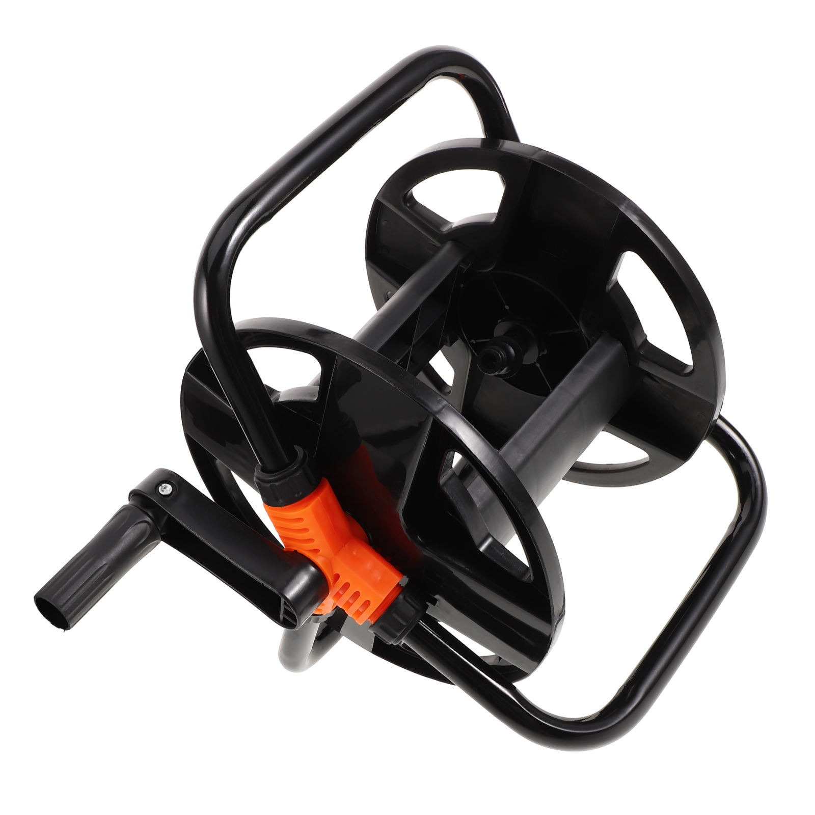 HOMEMAXS Water Hose Storage Bracket Freestanding Hose Reel Water Hose Reel Storage Rack Hose Reel