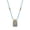 Aquarius, variant on Zodiac Necklace for Women Beaded Square Enamel Constellation Pendant Signs Astrology Horoscope Stainless Steel Dainty Gold Plated Personalized Gift Jewelry Virgo