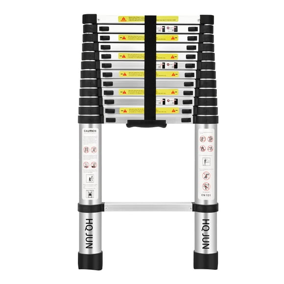 (12.5Ft/3.8M) Telescoping Ladders?EN131Standards Multi-Purpose Folding Aluminum Extension Ladder