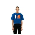 thumbnail image 4 of Women's New Era Royal New York Mets Boxy Foil Logo T-Shirt, 4 of 5