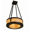 thumbnail image 6 of Meyda Tiffany 23787 Pomona 4 Light 18" Wide Semi-Flush Drum Ceiling Fixture - Brown, 6 of 7