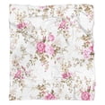 thumbnail image 5 of Vintage Floral Throw Blanket: Watercolor Pink Rose & Peony Bed Throw Blanket - Soft, Lightweight, Warm 50x60in Blanket - Blanket for Room, Couch Decor & Women's Gifts, 5 of 5