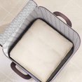 thumbnail image 4 of Bxaolu 1 Pack Clothes Storage Bags, Foldable Blanket Storage and Organization, Thick Fabric Containers with Reinforced Handles & Zippers for Clothing, Comforters, Bedding, 4 of 9