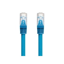 Monoprice Cat6 Ethernet Patch Cable - 100 Feet - Blue | Snagless, RJ45, 550Mhz, UTP, CMP, Plenum, Pure Bare Copper Wire, 23AWG - Entegrade Series